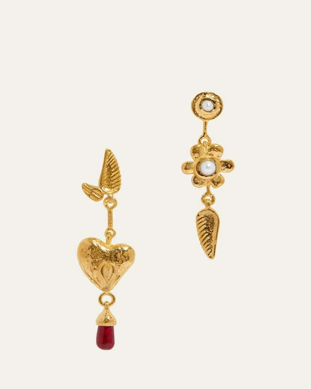 Valentine Mismatched Short Earrings
